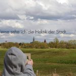 Standbild aus der Bild-Klang-Collage zu Caspar David Friedrich (Musik & Video: Martin Hiller, Texte: Schüler der Caspar-David-Friedrich-Schule, Greifswald)