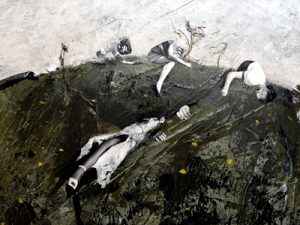 Cindy Schmid - Detail einer Malerei