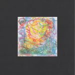 Huey Walker – „Hurley Wakes“, pc. 063 ("Seger Sun III" written on back) (8 x 8 cm, 2019)