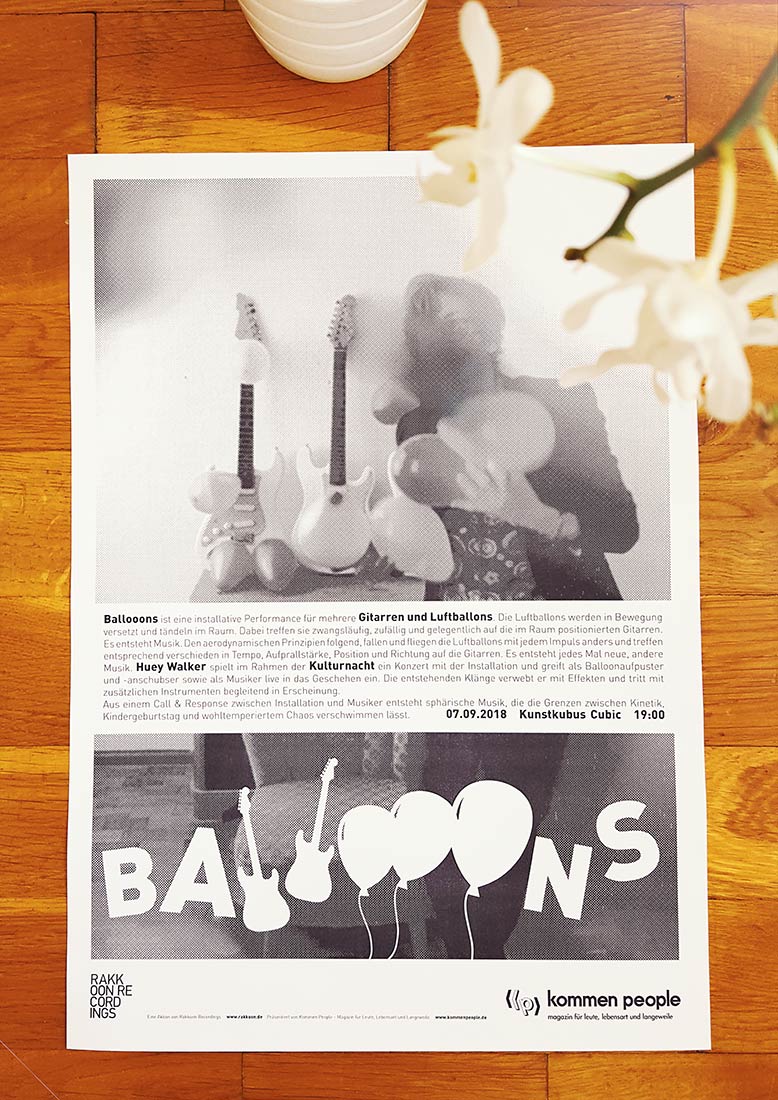Huey Walker - Ballooons (Poster zur Kulturnacht 2018)