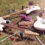 "Flutterbies" is an audio-installation by Martin Hiller for three guitars played by multiple small, plastic butterflies