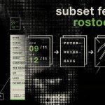 Subset Fest, Rostock (Flyer-Collage)