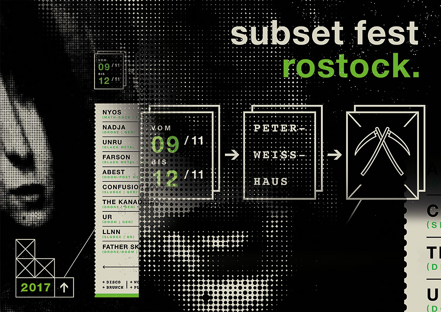 Subset Fest, Rostock (Flyer-Collage)