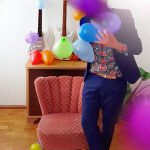 Promotional Photo: Huey Walker - "Ballooons - Installation for Guitars and Balloons"