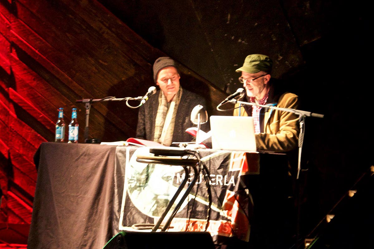 Gunnar Baganz und Jürgen Hohmuth bei Meuterland 13 im JAZ, Rostock